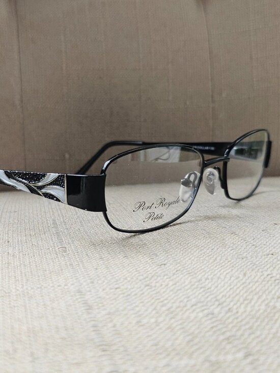 Accessories - Port Royale Collection Women Glasses Frame Black Tone Metal KARMIN Eyewear NWT